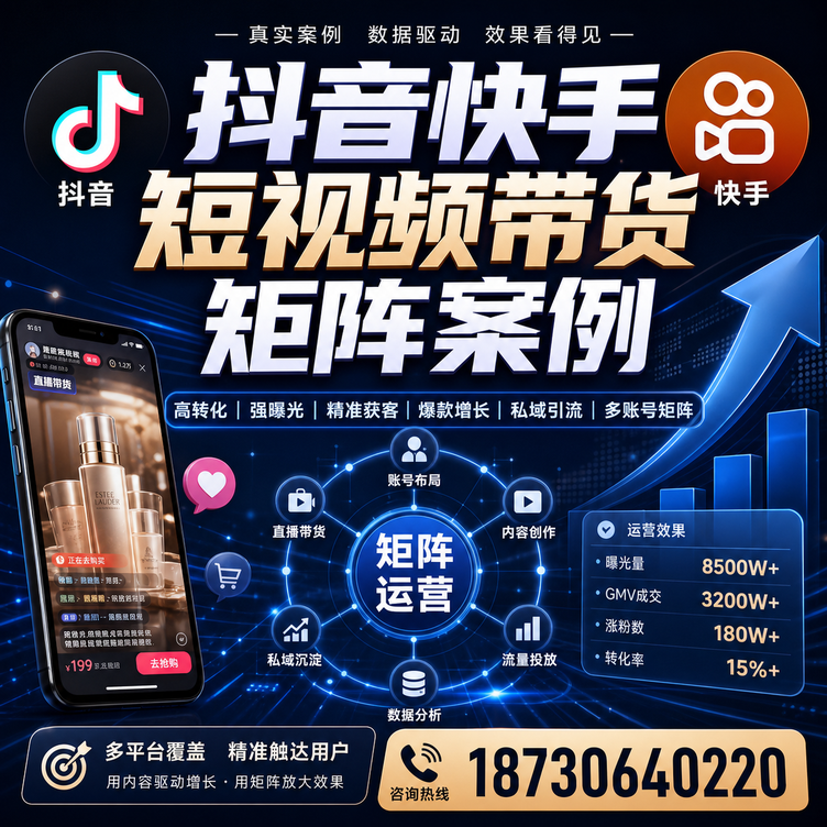 昭通短视频带货团队多平台矩阵自动分发案例
